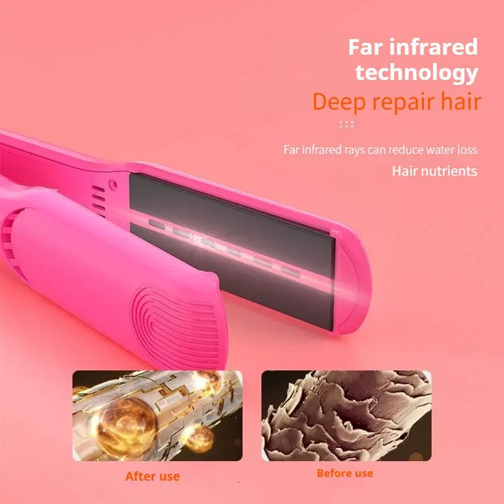 Plancha alisadora de cabello infrarroja rosa RUCHA