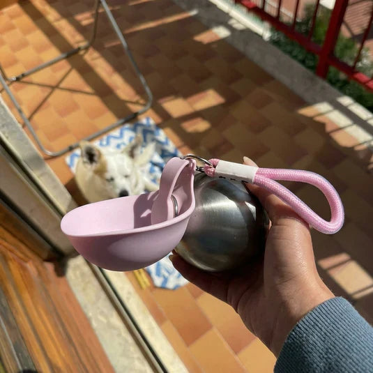 Botella de Agua para Perros 2 en 1