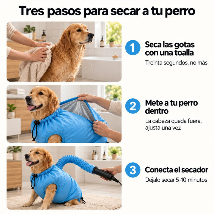 Bolsa de Secado Rápido para Mascotas