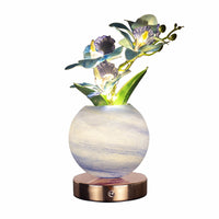 Lámpara de orquídea en flor