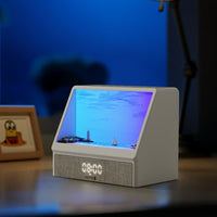 Reloj despertador con simulación de escenas