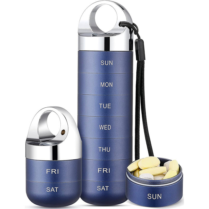 Pastillero semanal portátil impermeable