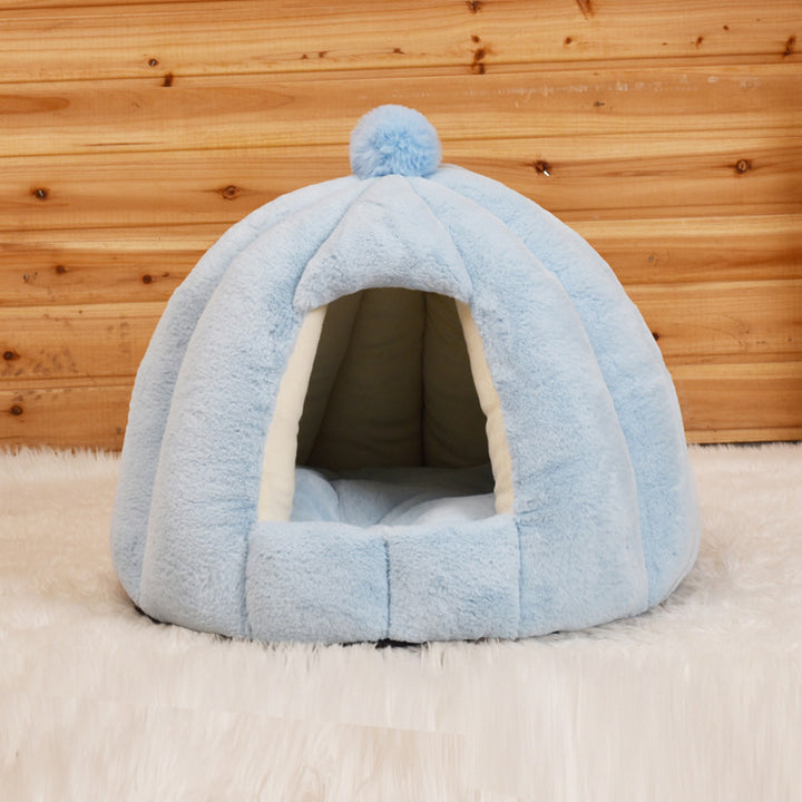 Cama con almohada de cojín lavable 2 en 1