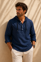 Camisa de lujo con capucha