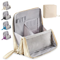 Organizador de maquillaje impermeable con compartimentos