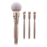 Set de brochas de maquillaje 4 en 1 con mango magnético