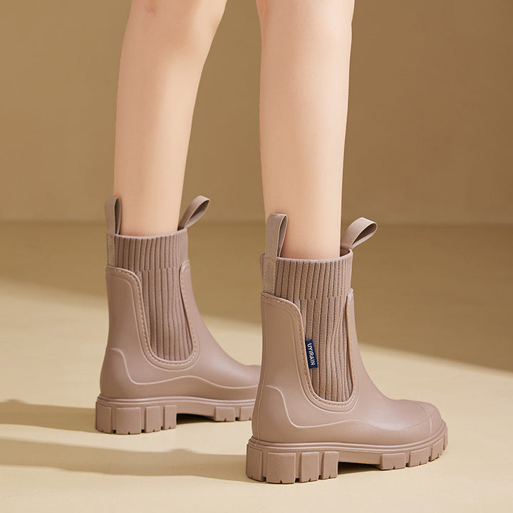 Botas de Lluvia de PVC Impermeables y Antideslizante