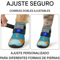 Zapatos transpirables con luz para perros y gatos