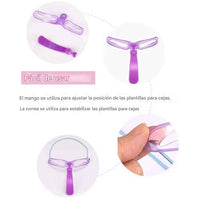 3 Plantillas para cejas 8 en 1