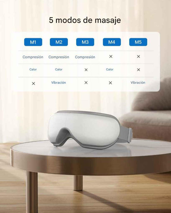 Masajeador de Ojos Vibratorio Bluetooth