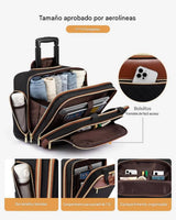 Bolso para portátil con ruedas para mujer