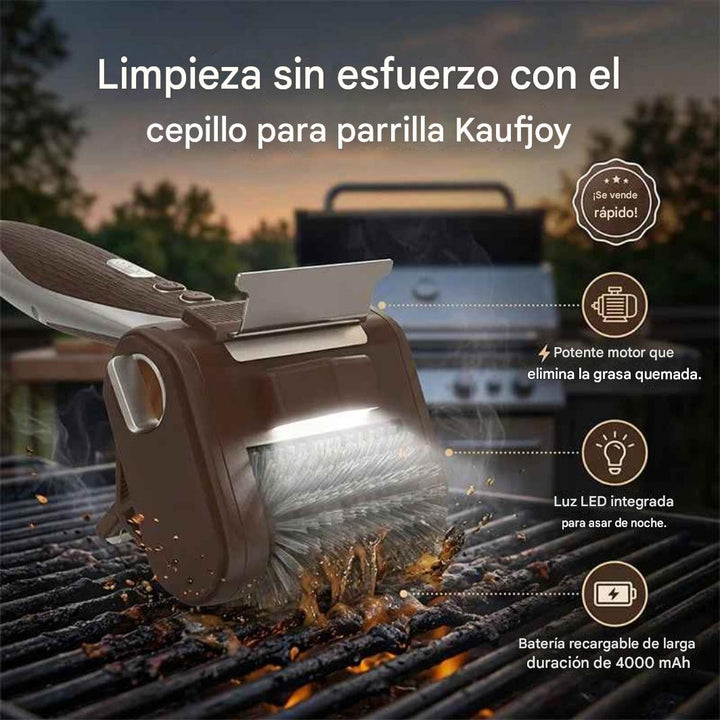 Cepillo Giratorio Inalámbrico para Limpiar Parrillas