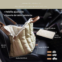 Asiento para carro, transportín y cama para mascotas