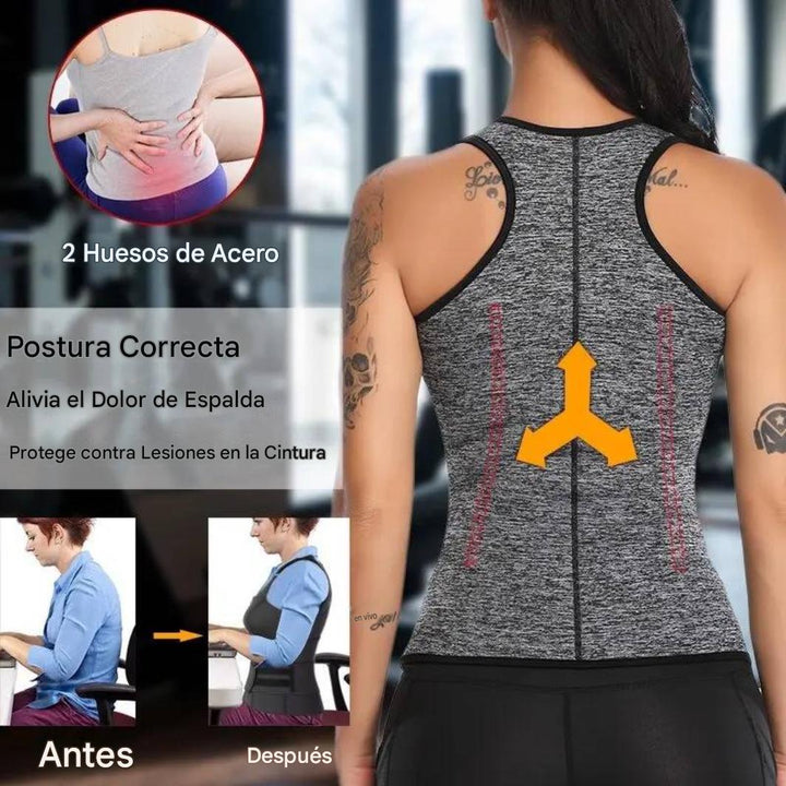 Chaleco Con Faja Reductora De Neopreno