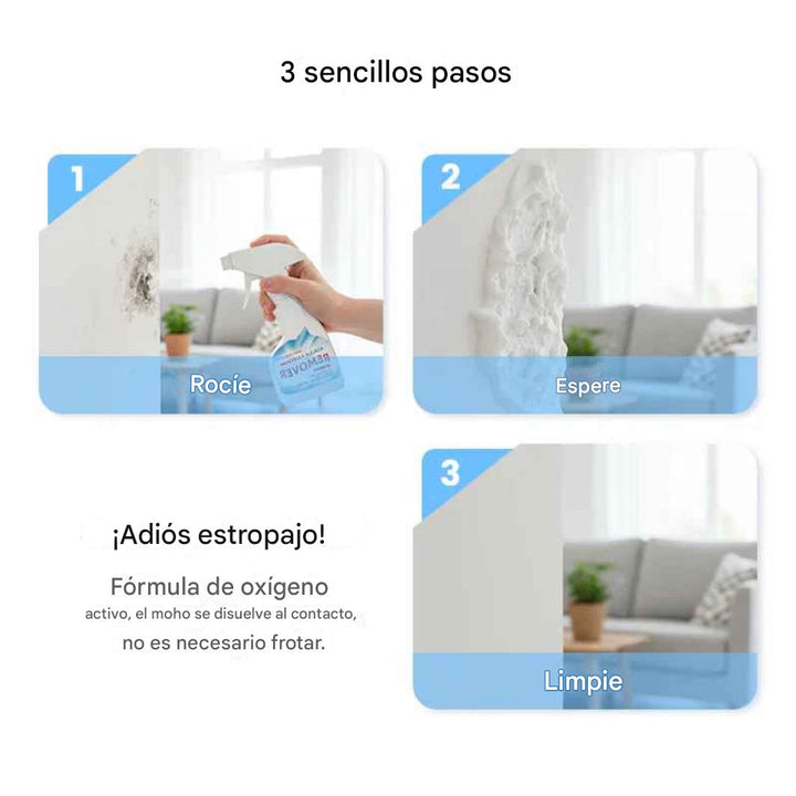 2 unidades Spray altamente eficaz para eliminar el moho