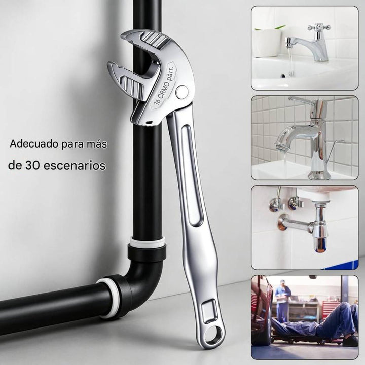 Llave autoajustable