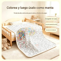 Manta suave de franela de forro polar para pintar