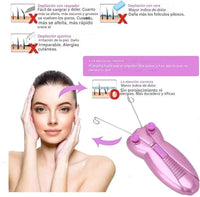 Depiladora eléctrica para mujer, para piel y rostro