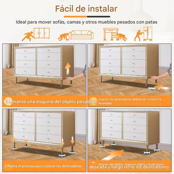 Ruedas para Mover Muebles