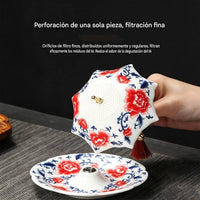 Colador de té con forma de paraguas