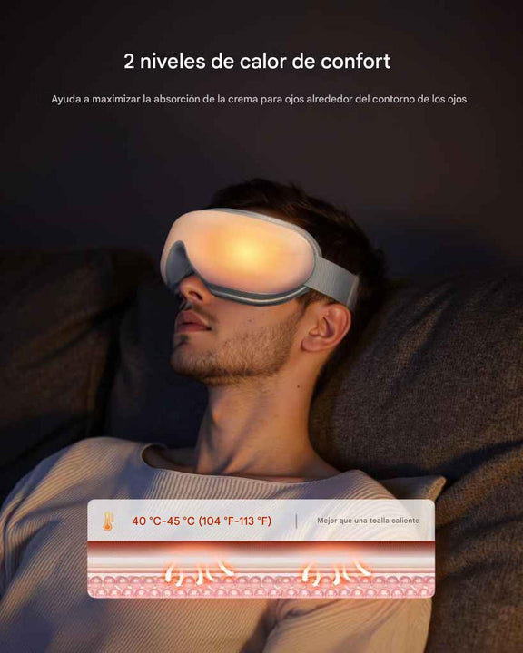 Masajeador de Ojos Vibratorio Bluetooth