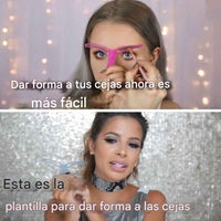 3 Plantillas para cejas 8 en 1