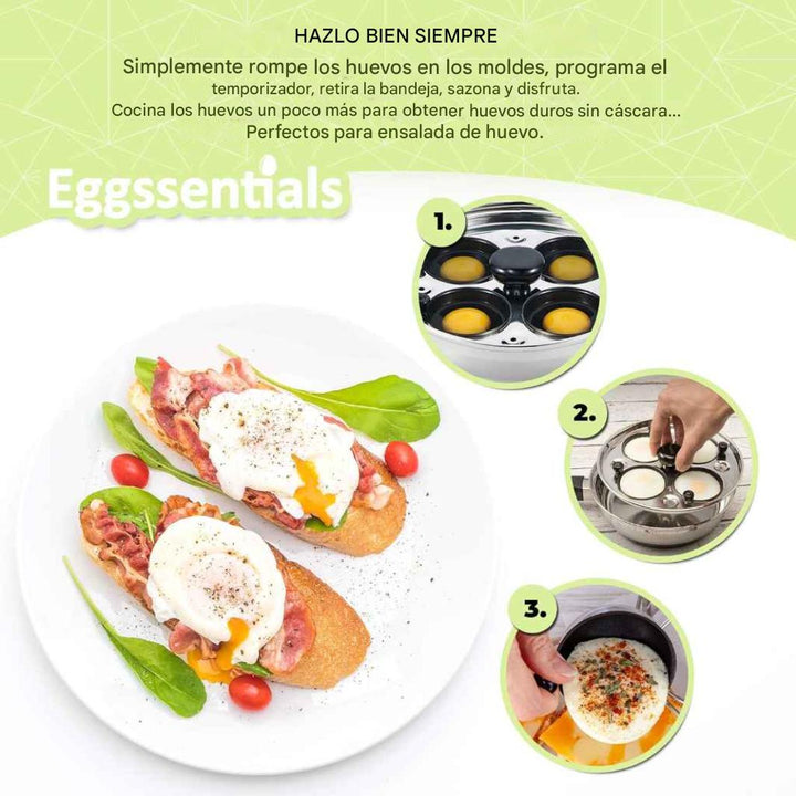 sartén pochadora de huevos