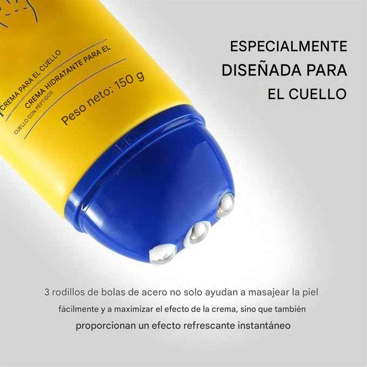 Crema con rodillo reduce papada