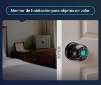 Cerradura de puerta con huellas dactilares