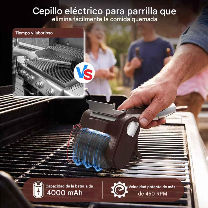 Cepillo Giratorio Inalámbrico para Limpiar Parrillas