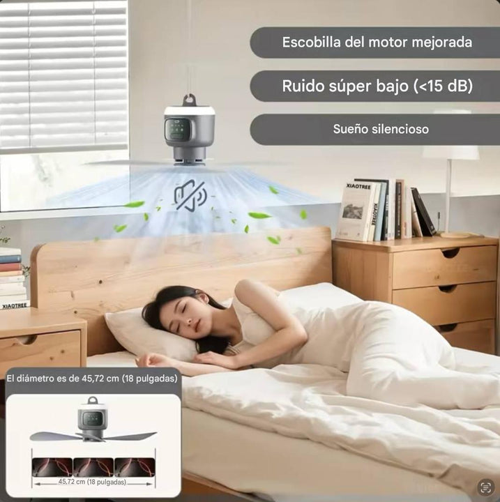 Mini ventilador de techo portátil