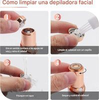 Depilación facial para mujeres