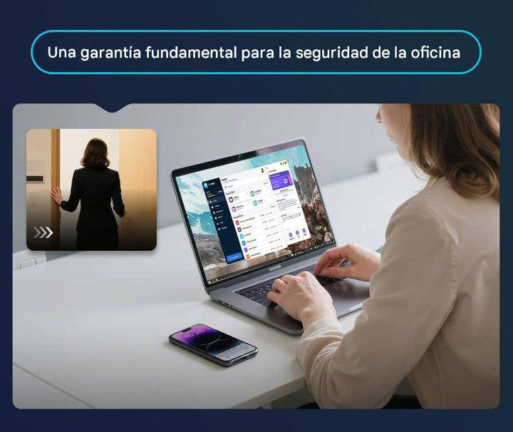 Cerradura de puerta con huellas dactilares