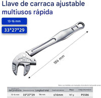 Llave autoajustable