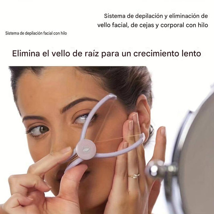 Cómoda depiladora de vello facial
