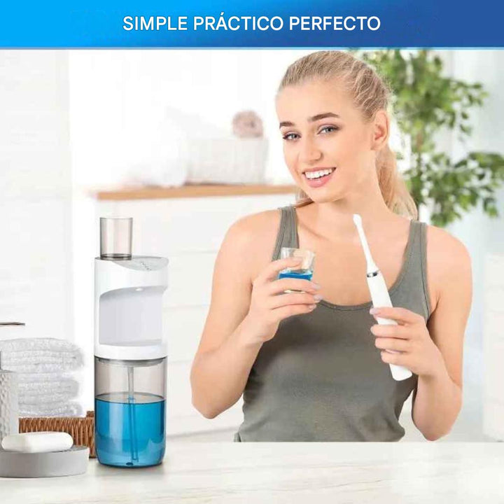 Dispensador automático de enjuague bucal