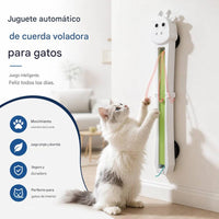 Juguete para gatos con cuerda voladora de movimiento automático