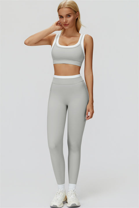 Conjunto de dos piezas: sujetador deportivo y leggings Canyon
