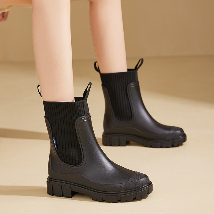 Botas de Lluvia de PVC Impermeables y Antideslizante