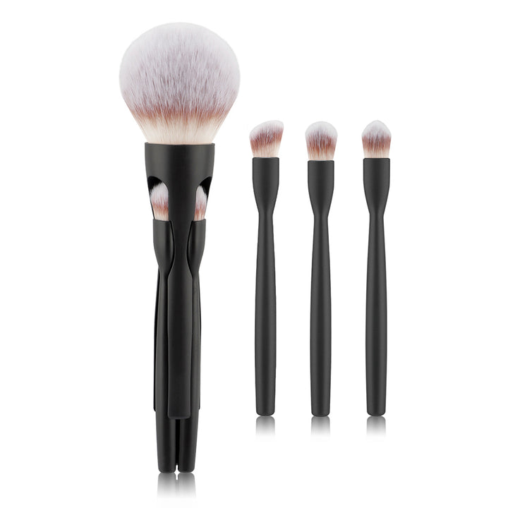 Set de brochas de maquillaje 4 en 1 con mango magnético