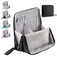 Organizador de maquillaje impermeable con compartimentos