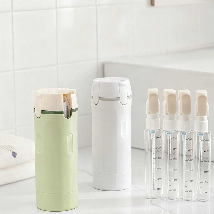 Set de botellas de viaje recargables