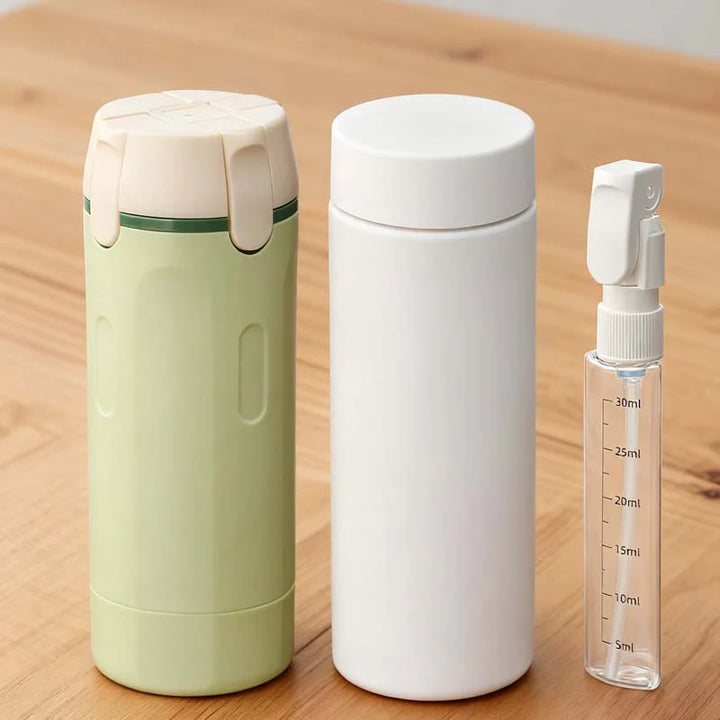 Set de botellas de viaje recargables