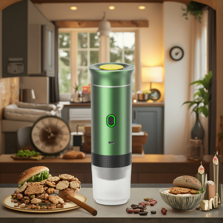 máquina de café portátil eléctrica inalámbrica 3 en 1